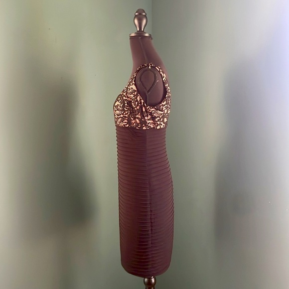 Vintage Calvin Klein Black and Cream Dress - Picture 4 of 7